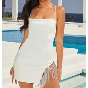 White mini dress